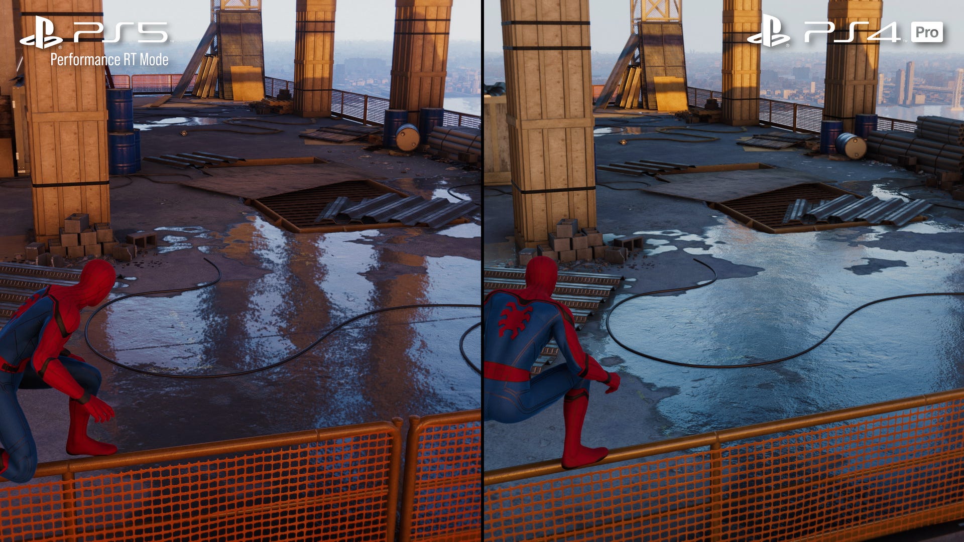 Spiderman PC Release Comparison 4K 60 FPS (PS4/PS5/PC) 