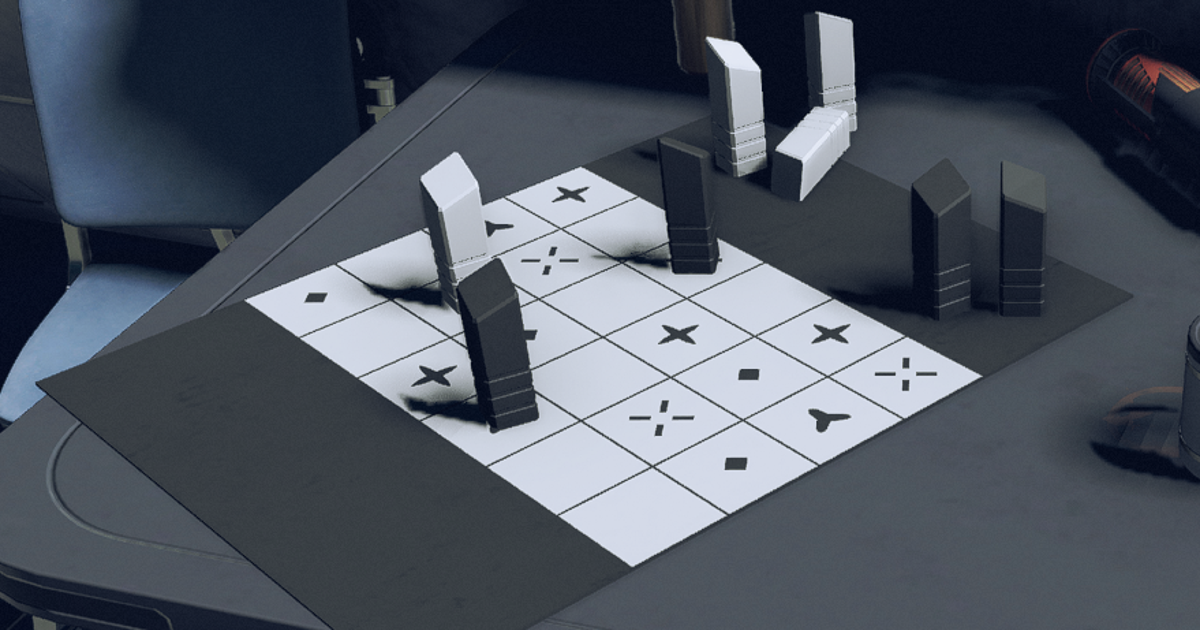 Het grootste mysterie in Starfield is een bordspel waarvan niemand weet hoe het moet worden gespeeld Het grootste mysterie in Starfield is een bordspel waarvan niemand weet hoe het moet worden gespeeld