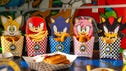 Fry containers at Sonic the Hedgehog speed cafe pop up