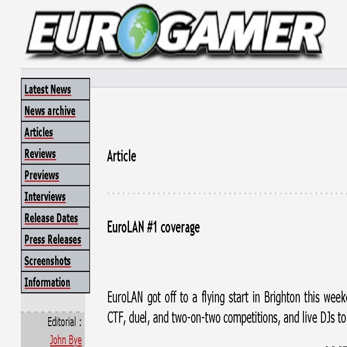 Eurogamer Expo 2011: interview with Tom Bramwell, Games