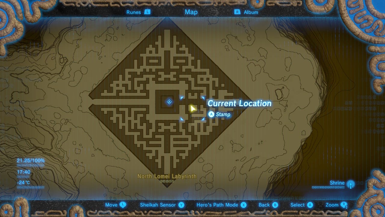 Zelda Labyrinth solutions: How to solve South Loemi Labyrinth, North ...