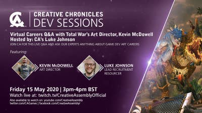 Get your art career questions answered in a live Q&A with Creative Assembly today