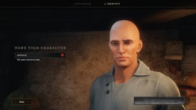 A screenshot showing the character creation name screen in New World, in which the player has attempted to name their character some variation of Jeff Bezos.