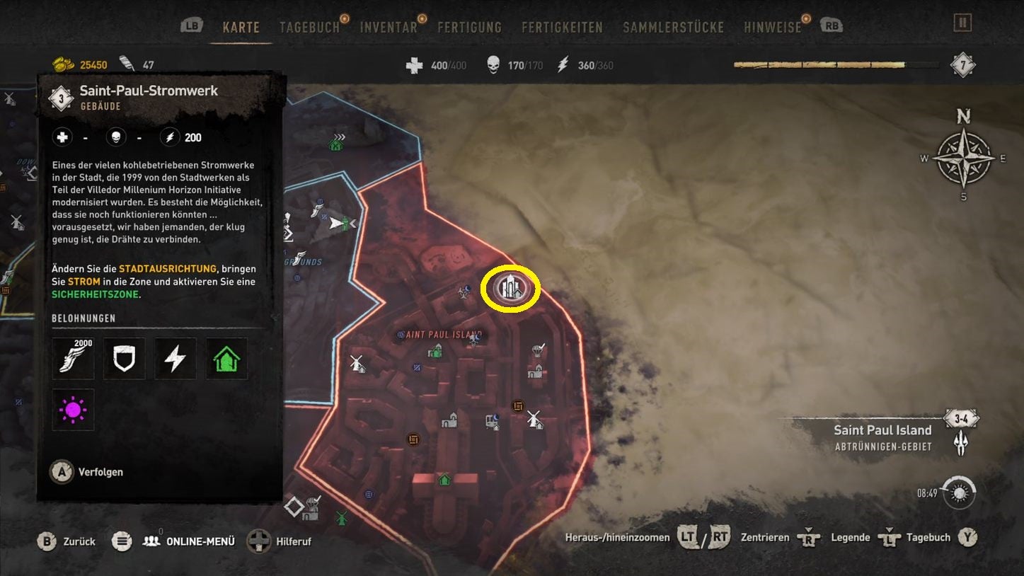 Dying Light 2 Im Dienste Der Stadt Dying Light 2: Standorte der Wassertürme, Stromwerke und Einrichtungen