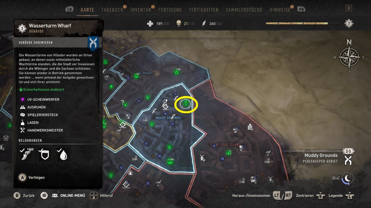 Dying Light 2 Im Dienste Der Stadt Bug Dying Light 2: Standorte der Wassertürme, Stromwerke und Einrichtungen