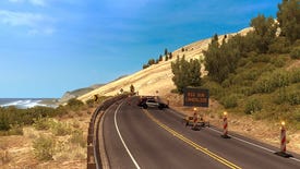 American Truck Simulator closing Highway 1 due to real-world landslide