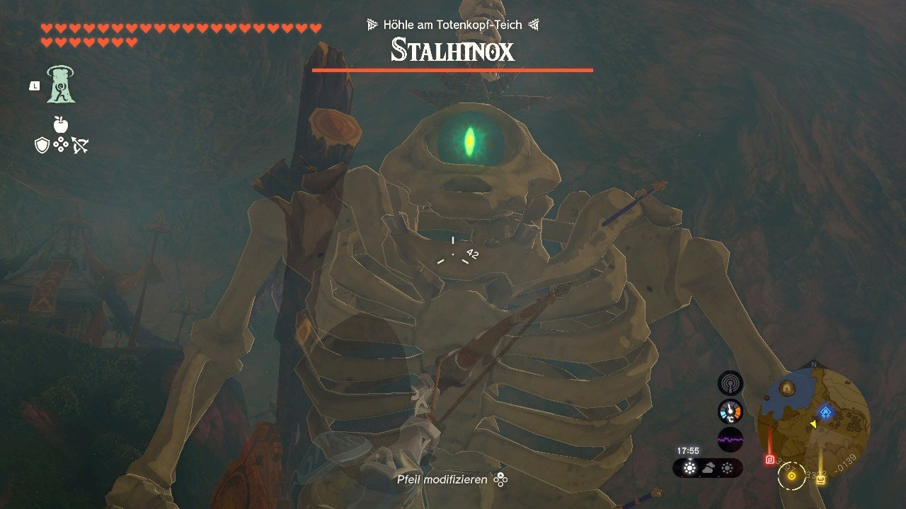 Zelda Tears of the Kingdom Grimmige Gottheit 3 Teile des Schatzes