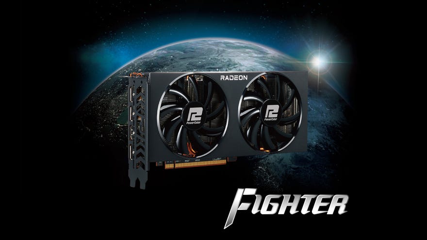 A PowerColor Fighter Radeon RX graphics card