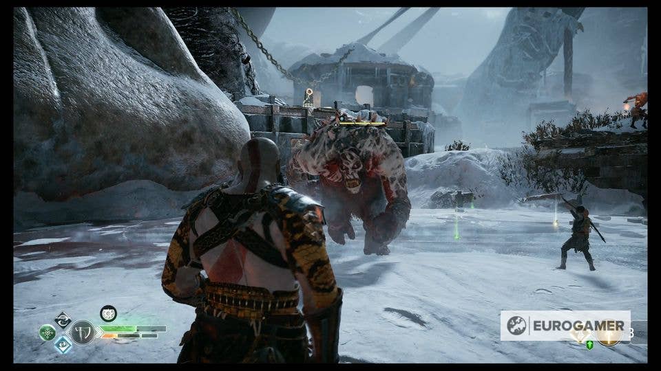 GOD OF WAR (2018) #17  Escalando o Corpo de Thamur! - Gameplay em