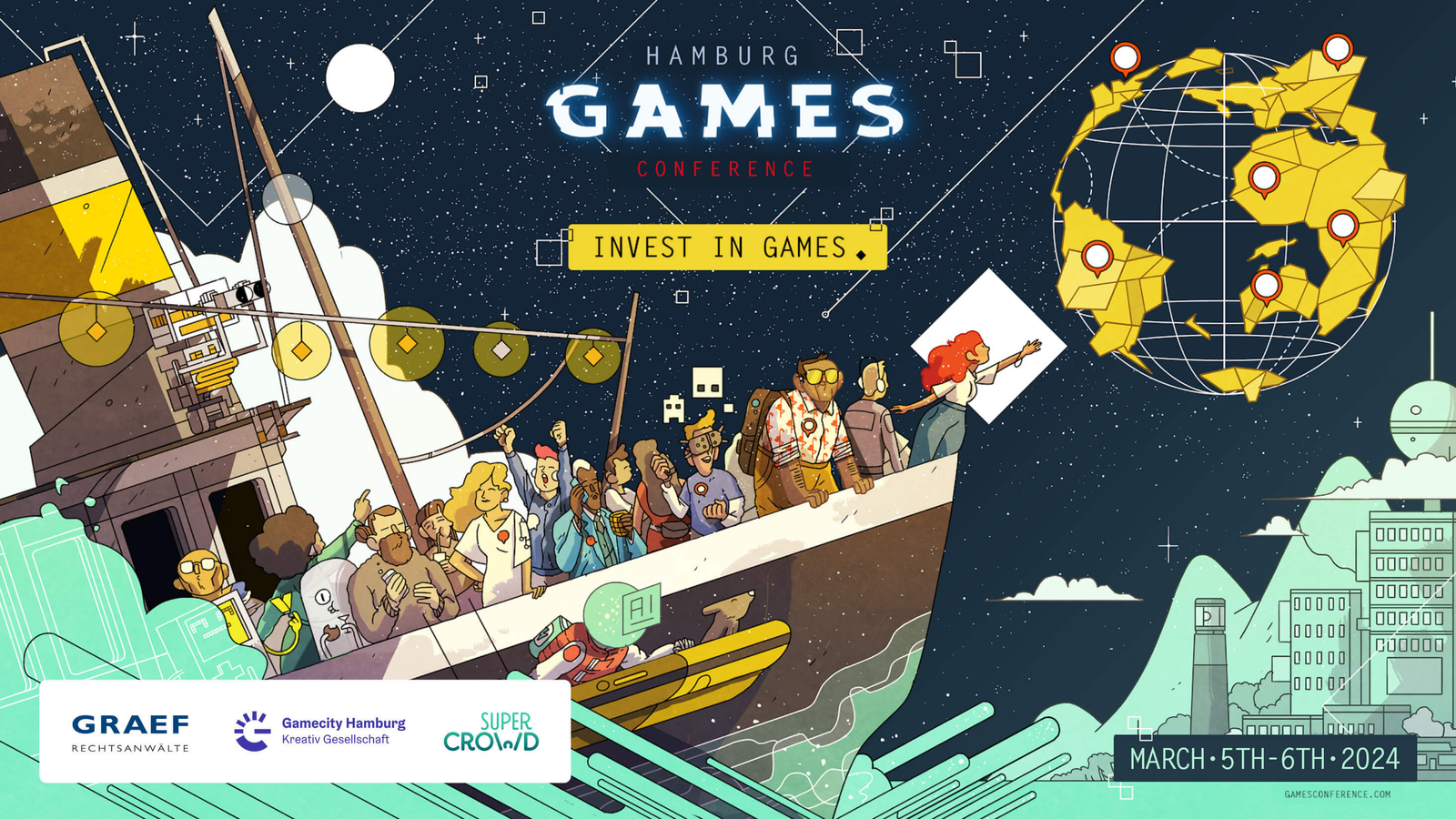 Game Conference  Banner - Venngage