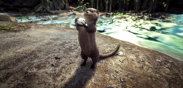 Ark: Survival Evolved's launch trailer meets otter friend