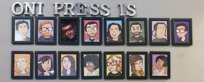 Oni Press staff photo from 2018