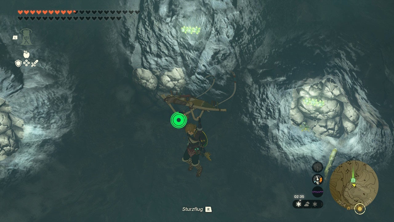 Zelda Tears of the Kingdom Der Schatz der drei Quellen finden (Schutar, Minfla und Eifogal