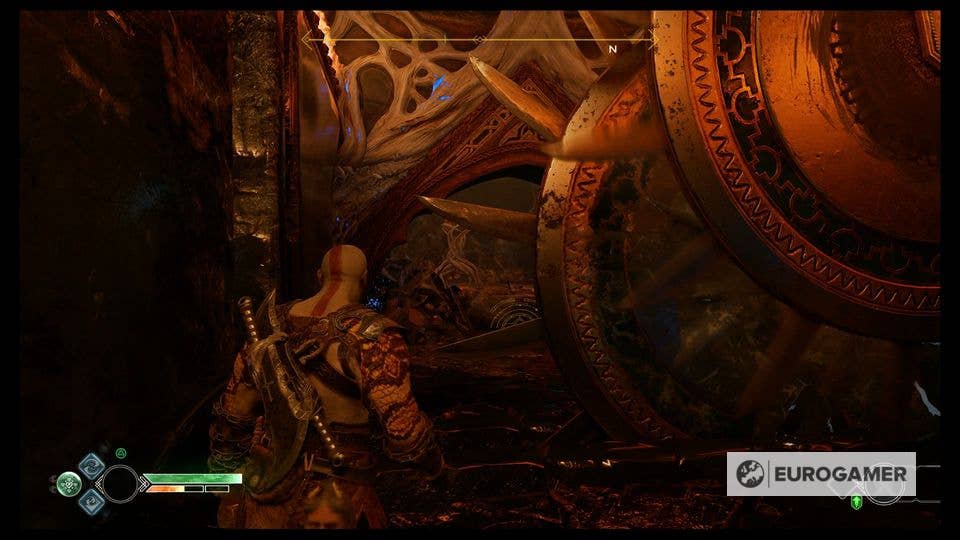 God of War - The Black Rune, solução do puzzle Tyr's Vault Water, boss  fight Grendels