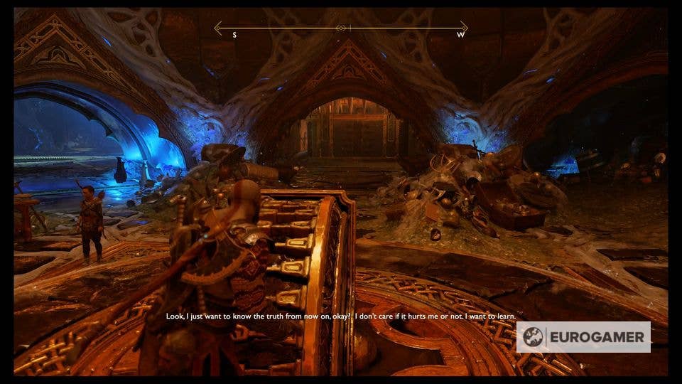 God of War - The Black Rune, solução do puzzle Tyr's Vault Water, boss  fight Grendels