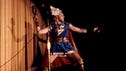 San Diego radio personality Gabriel Wisdom in his customary Thor outfit hosting an early costuming contest / Masquerade