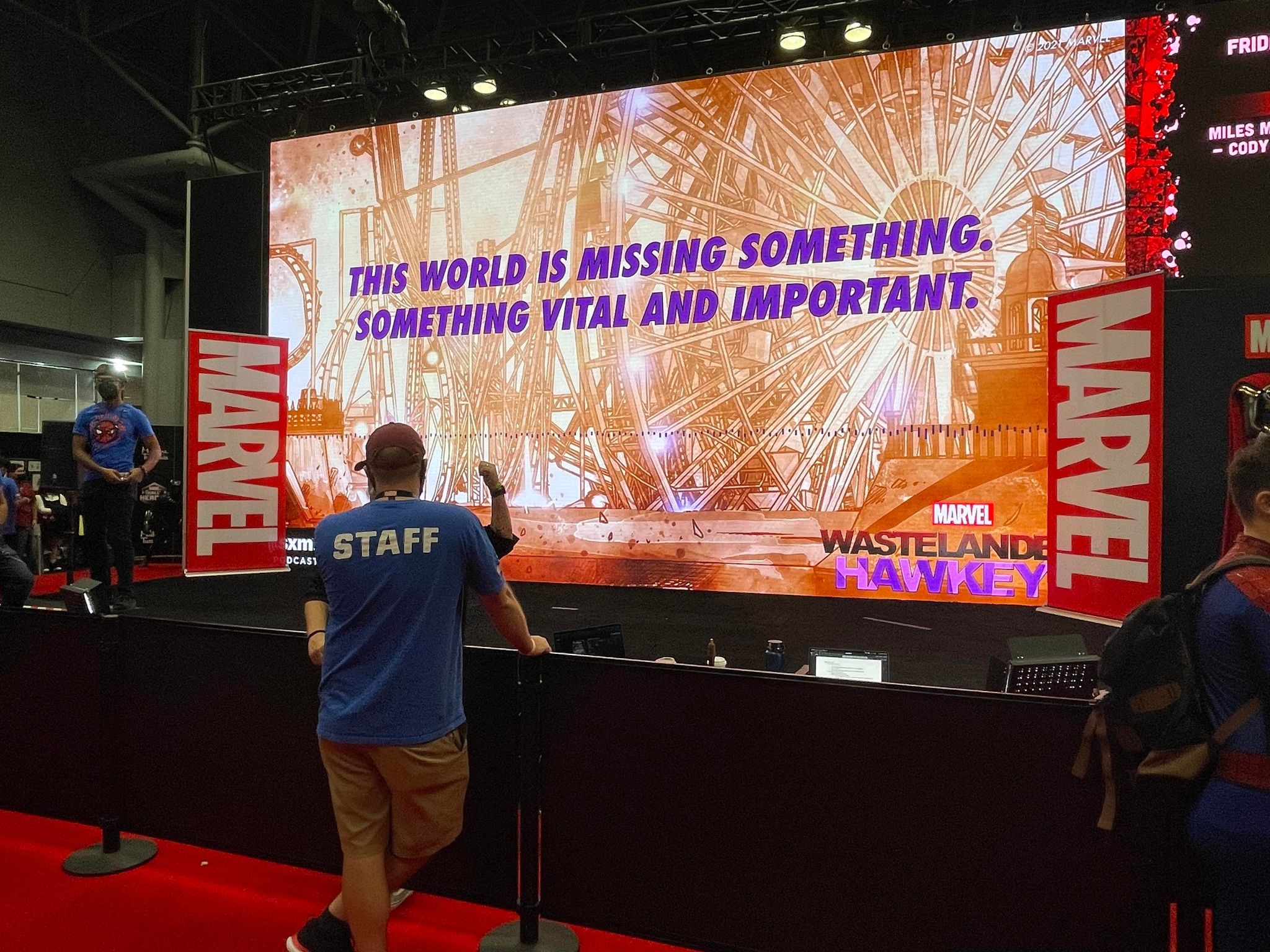 Marvel brings giveaways, props, photo ops, and more to their NYCC booth