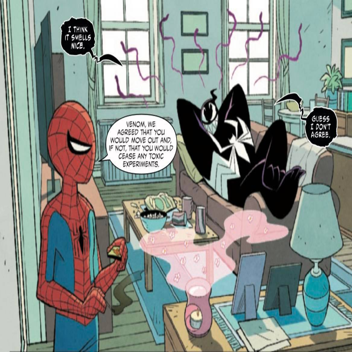 Venom is Spider-Man's roommate, and it's not going well | Popverse
