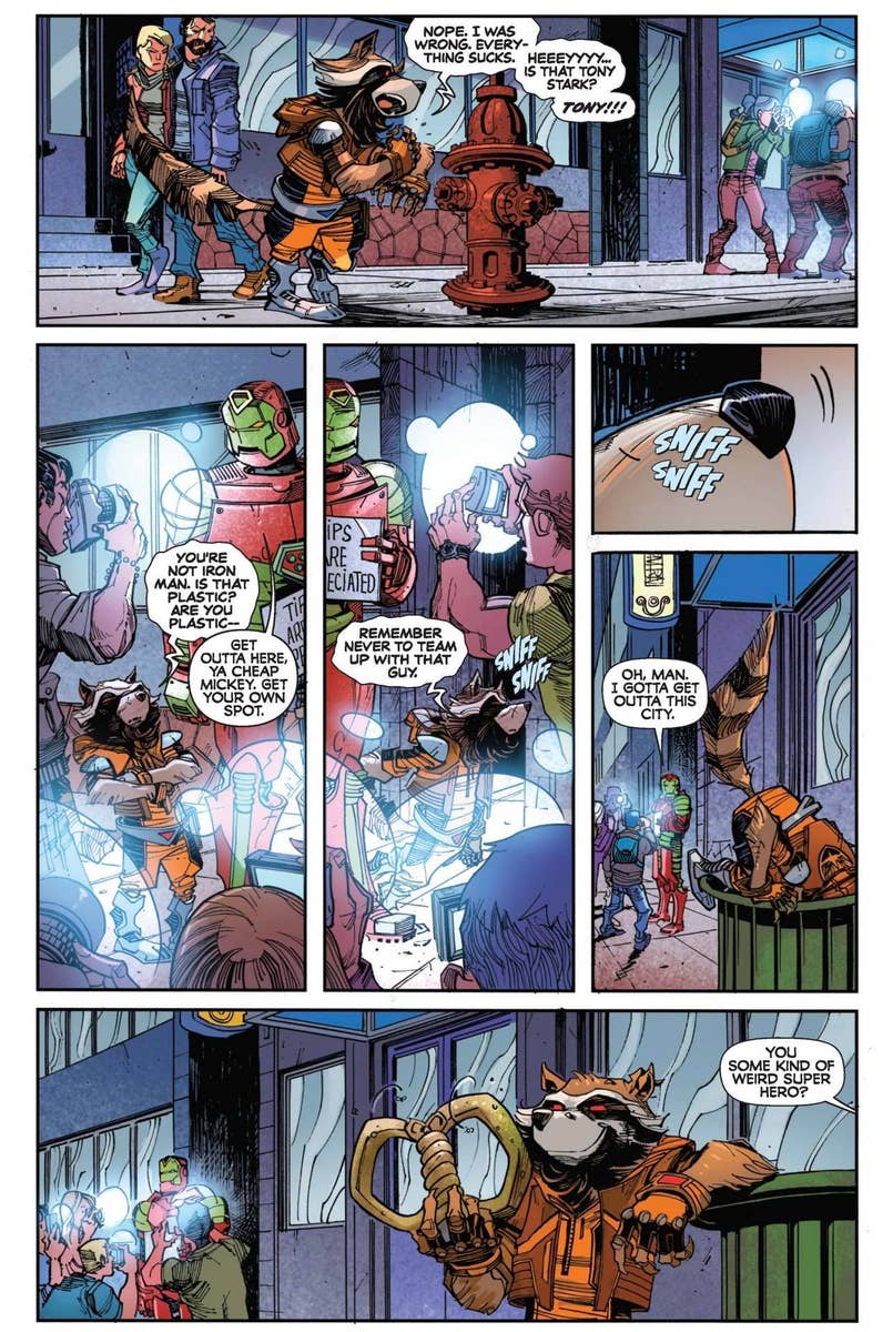 Rocket Raccoon Guardians Of The Galaxy Comic