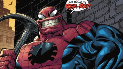 Rek-Rap banner (from Amazing Spider-Man #17)