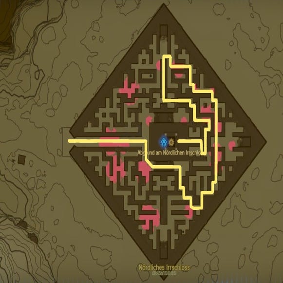 Zelda Tears of the Kingdom: Nördliches Irrschloss (Labyrinth