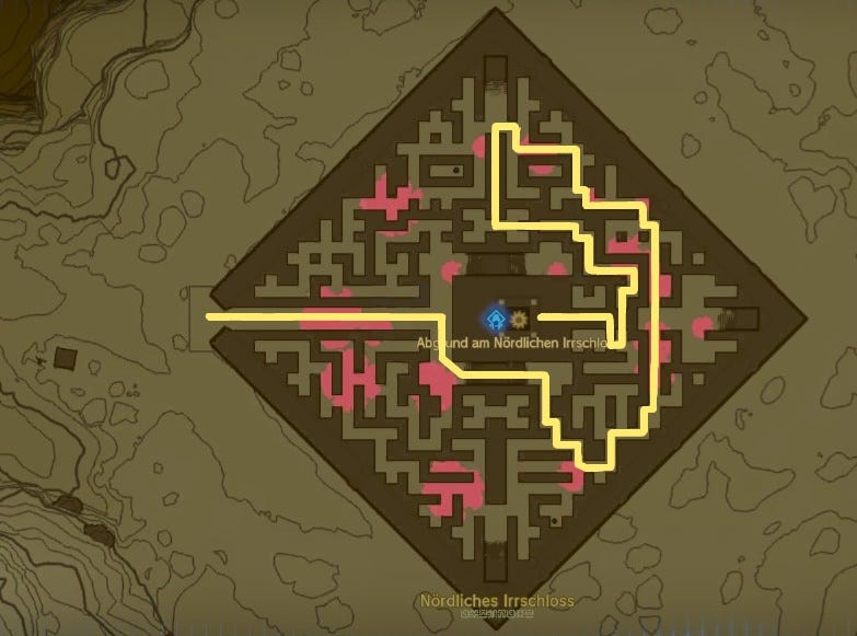 Zelda Tears of the Kingdom: Nördliches Irrschloss (Labyrinth Zelda Tears of the Kingdom: Nördliches Irrschloss (Labyrinth