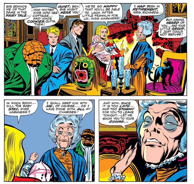 Agatha Harkness first appearance (Fantastic Four #94)