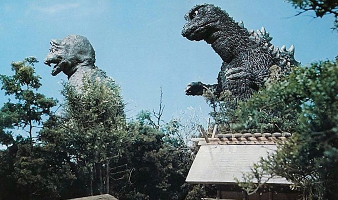 Godzilla and Minilla