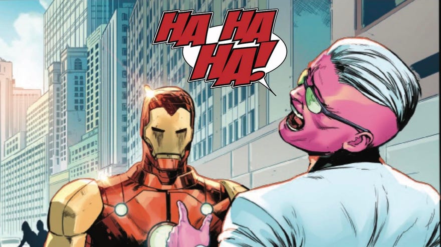 Feilong taunts Iron Man (Invincible Iron Man #4)