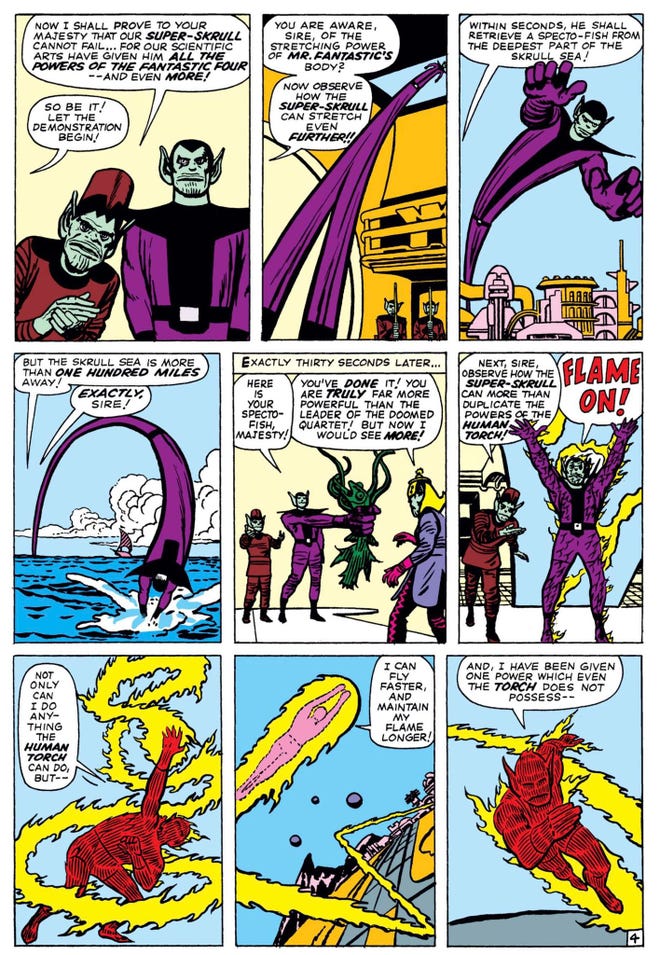 Debut of the Super-Skrull