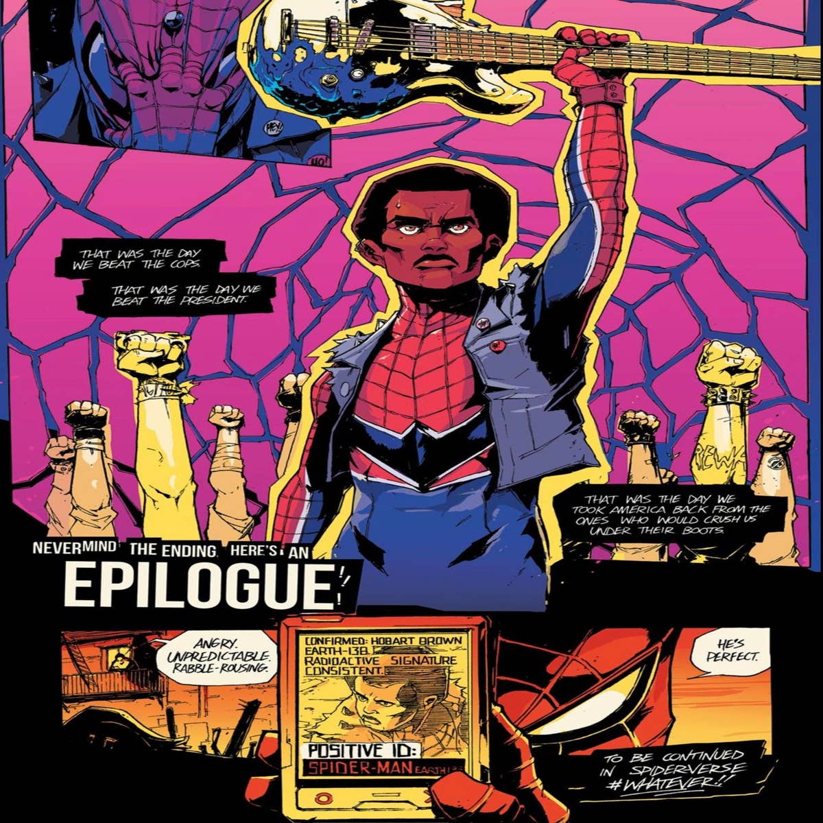 Across the Spider-Verse' Worlds, Spider-Punk Art Style Explained