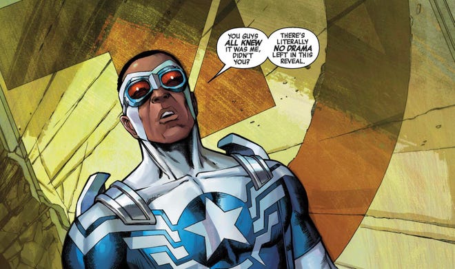 Sam Wilson revealed as the new Cap in Captain America #25 (2014)