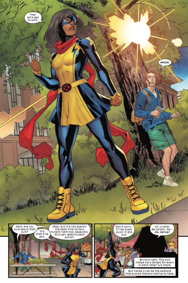 Ms. Marvel's new X-Men costume