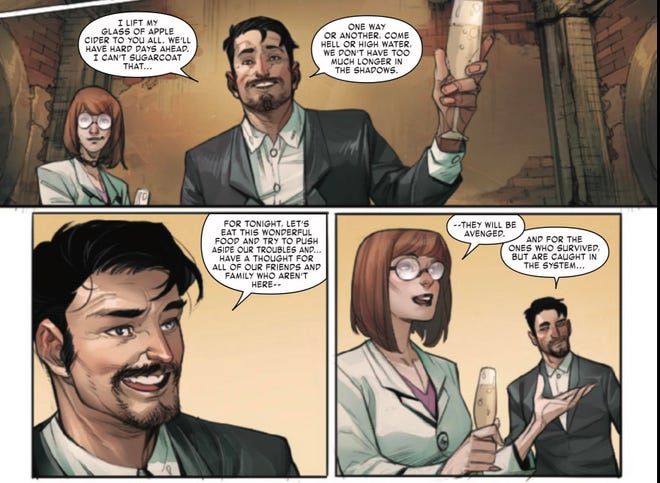 Tony Stark makes a Thanksgiving toast