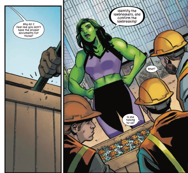 She-Hulk superhero rule #2