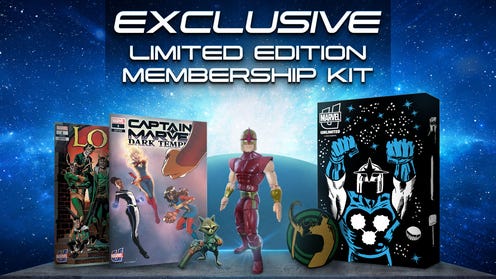 Promotional image for Marvel Unlimited membership kit