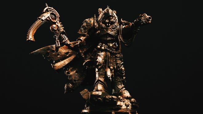 3D printed miniature of a demonic figure
