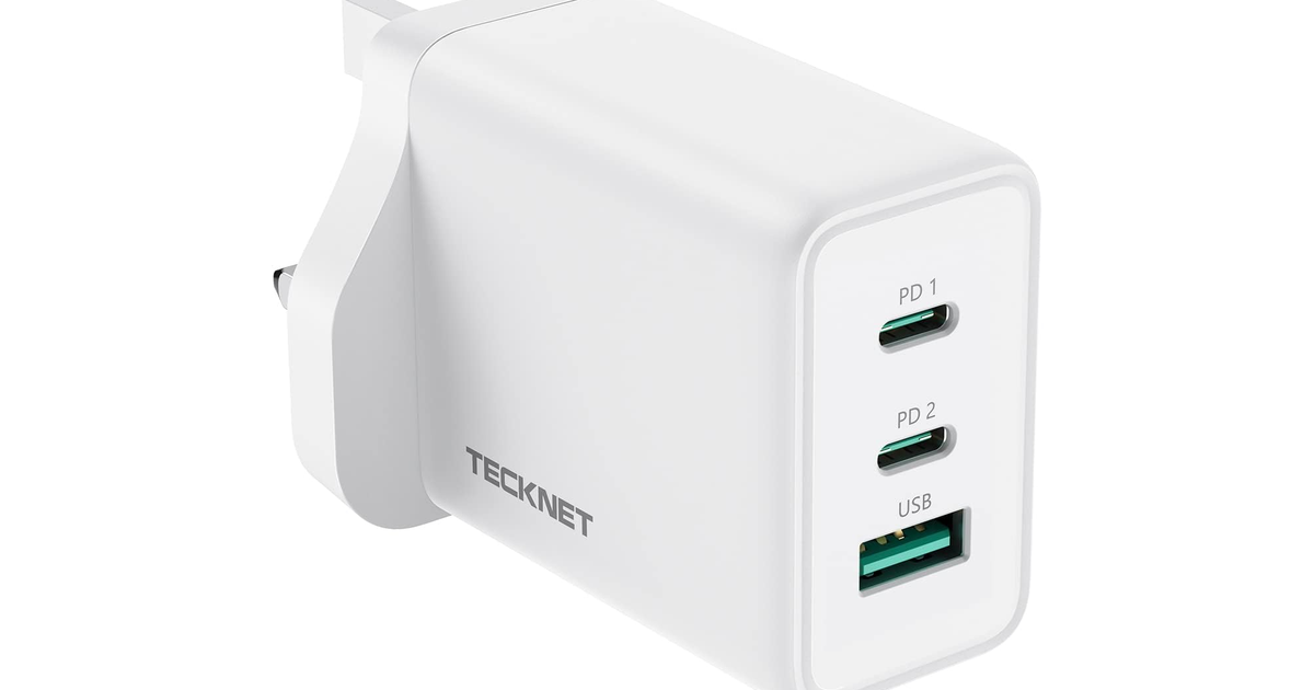 £25 for a powerful 65W three-port GaN USB-C charger is a great deal
