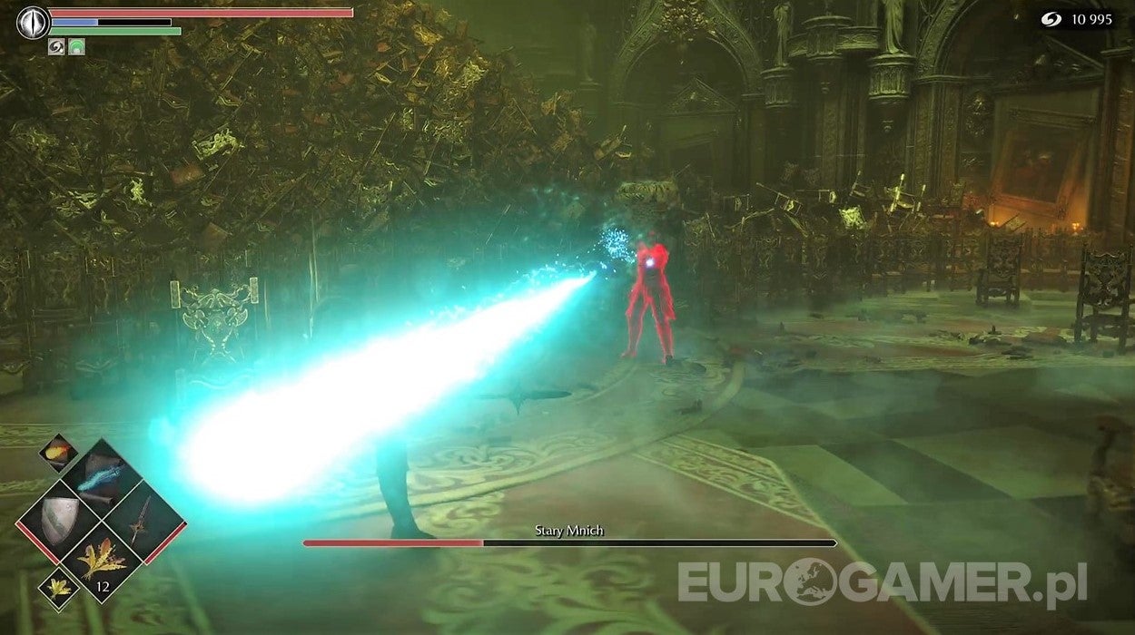Demon's Souls - Wieża z Kości Słoniowej (3-3), boss: Stary Mnich