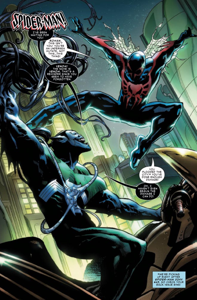 Spider-Man 2099 vs Venom (Sub-Mariner) 2099