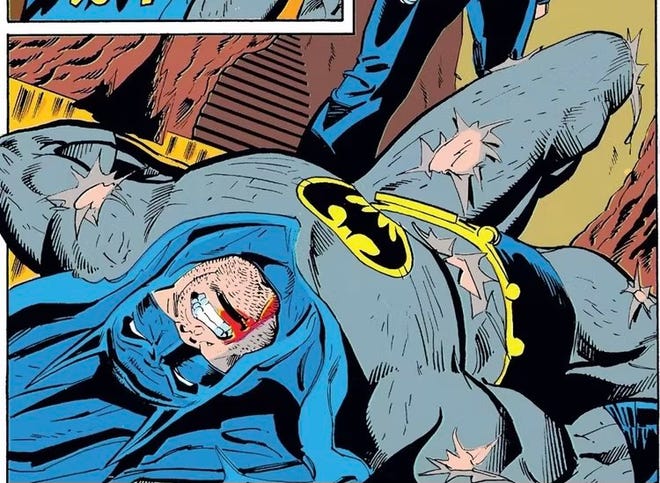 Batman after Bane broke his back