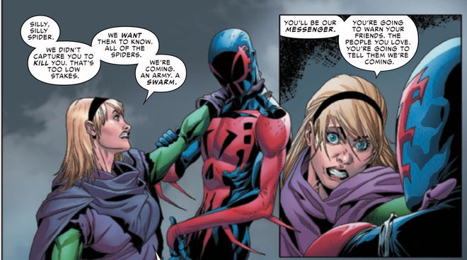 Spider-Man 2099 meets a Gwen Stacy Green Goblin