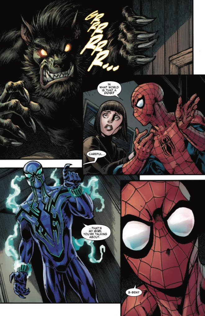 Ben Reilly confronts Peter Parker
