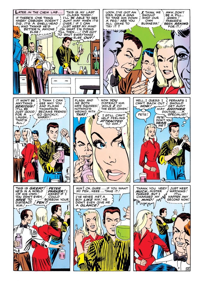 Peter Parker meets Gwen Stacy (Amazing Spider-Man #31)