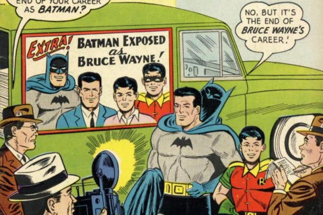 Bruce Wayne unmasked as Batman
