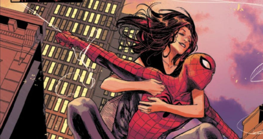Spider-Man and Mary Jane in Ultimate Spider-Man