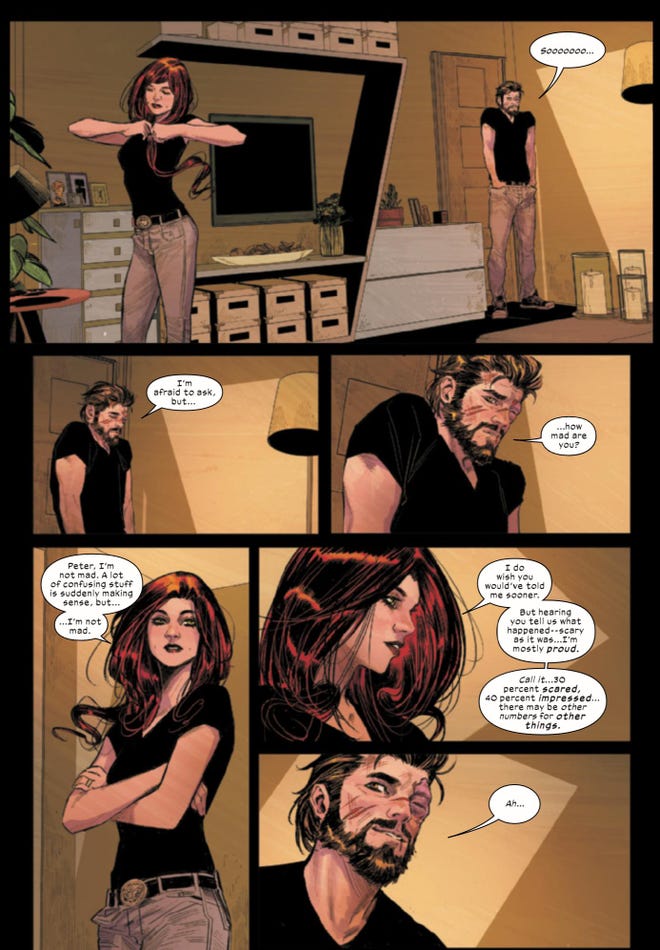 Peter Parker and Mary Jane Watson in Ultimate Spider-Man #6