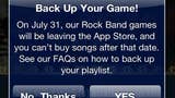 Immagine di Rock Band lascia l'App Store settimana prossima