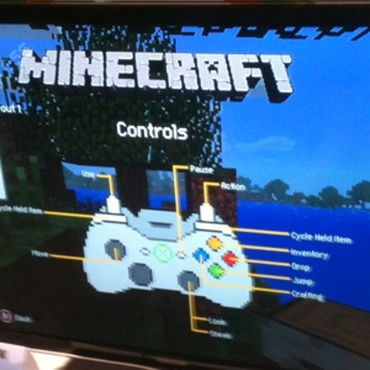 Xbox 360 Minecraft Controls