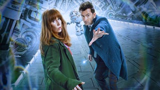 Promotional image featuring the Doctor and Donna on a spaceship